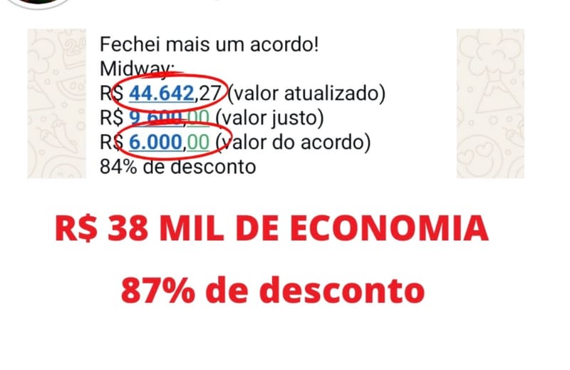 Acordo abaixo do valor justo